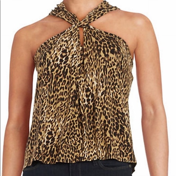 HIGHLINE Tops - NWT Highline Collective Leopard Halter SIZE S/P